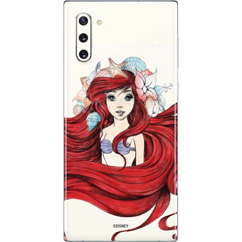 Disney The Little Mermaid Ariel Illustration Galaxy Note 10 Skin